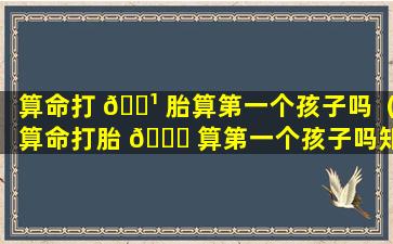 算命打 🌹 胎算第一个孩子吗（算命打胎 🐝 算第一个孩子吗知乎）